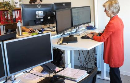 Referentie Zit sta bureaus voor AECOM bij Health2Work