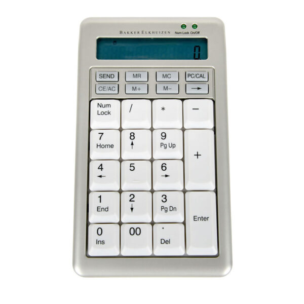 S-Board 840 numeriek toetsenbord met geïntegreerde rekenmachine en compacte vormgeving.