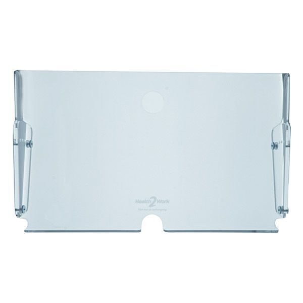 Documenthouder bureau van glashelder materiaal voor een betere werkhouding.