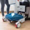Detail van de krachtsensor in de duwbeugel van de Esense Rise actieve tillift