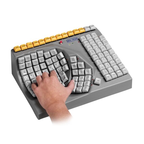 Ergonomisch hulpmiddel voor typen met één hand