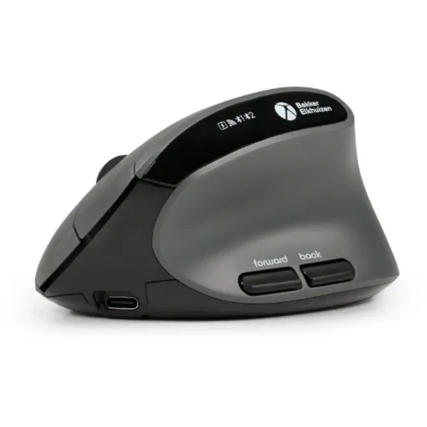 MidWay ergonomische muis met Bluetooth USB-C receiver en kabel