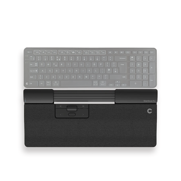 SliderMouse Pro naast toetsenbord